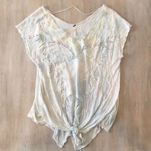 Free People Top w/ Knotted front